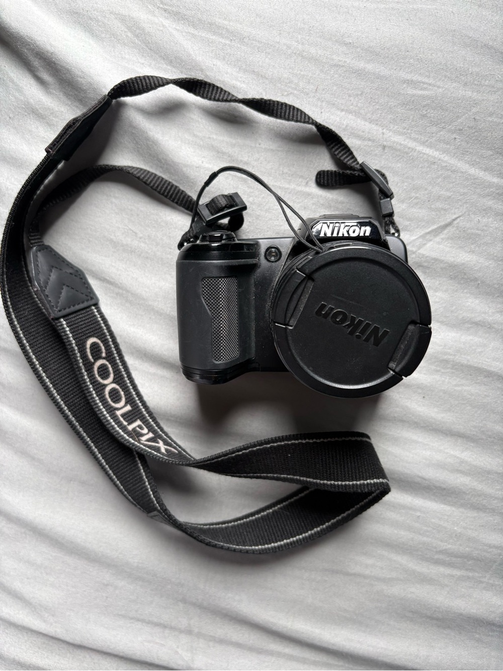 Nikon Black Coolpix L105 Camera with Black Strap